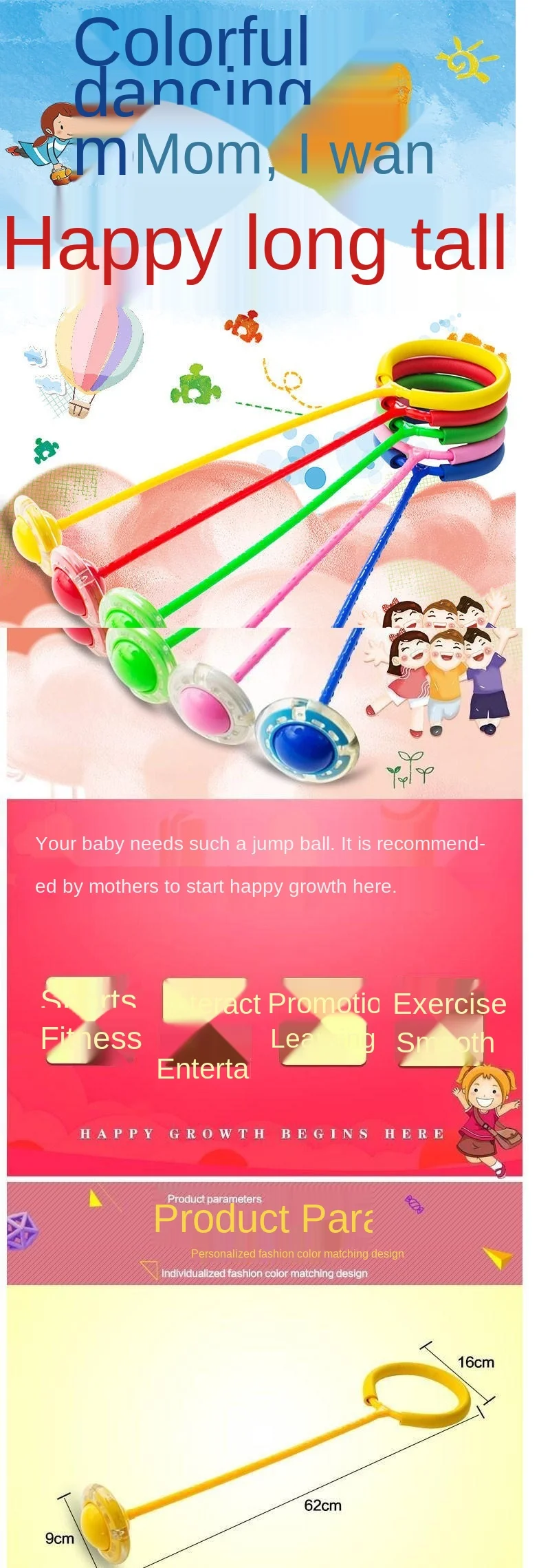 Description Picture 2 of itemNeurojump Jump Rope for One Leg, Fitness Simulator, Original, Lighting Effects