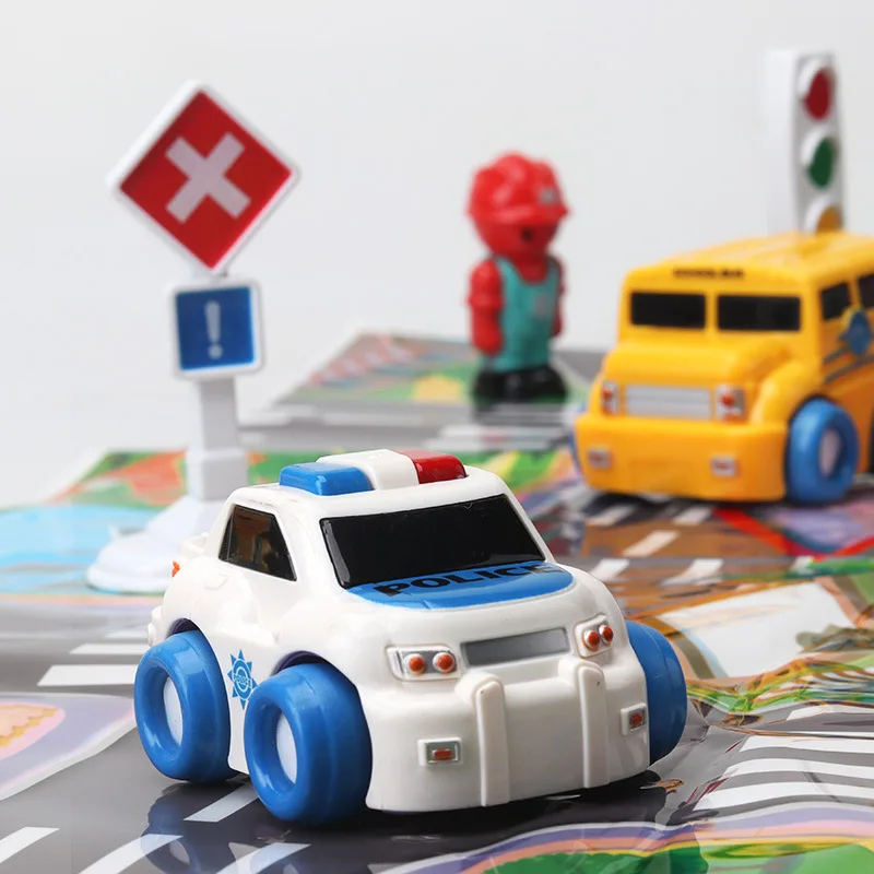 Baby Pull Back Cars set Cartoon Toys baby girls boys Simulation engineering car set toys Baby Wind Up car Toys for kids