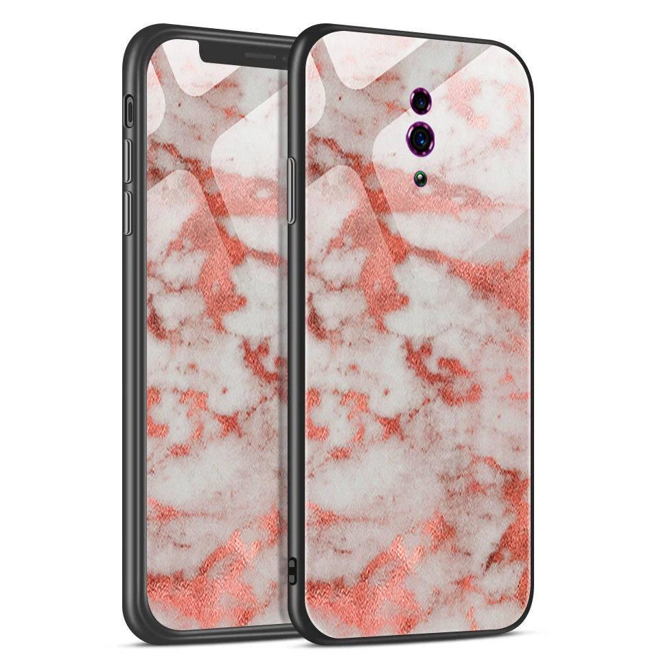 Чехол для телефона OPPO Reno 10x Zoom CPH1919 с звездным узором из закаленного стекла для OPPO REN Z PCDM10 мягкие защитные Твердые чехлы - Цвет: W297
