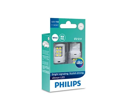  Lamp W21W 12V-LED 25W (W3x16d) 6000K White Ultinon LED (Pack 2 pcs) PHILIPS 11065ULWX2 - 10000007845654