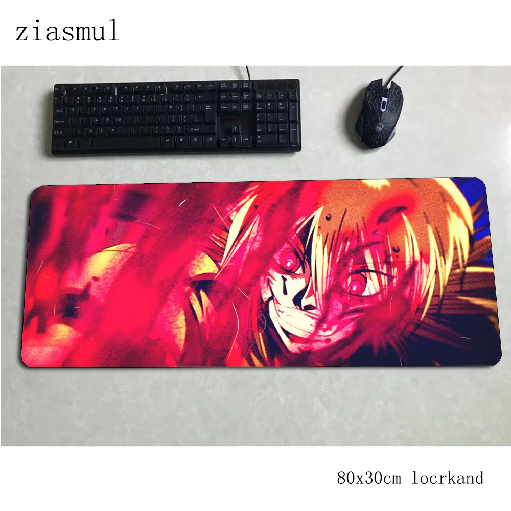 Hellsing коврик для мыши 800x300x3 мм, компьютерный коврик для мыши, геймерский геймпад, ПК, толстый игровой коврик для мыши, офисный коврик для мыши