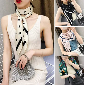 

Women Fashion Scarf 90 x 90cm Scarf Ladies Square Silks Scarves Shawl for Spring Autumn Vintage Style NYZ Shop
