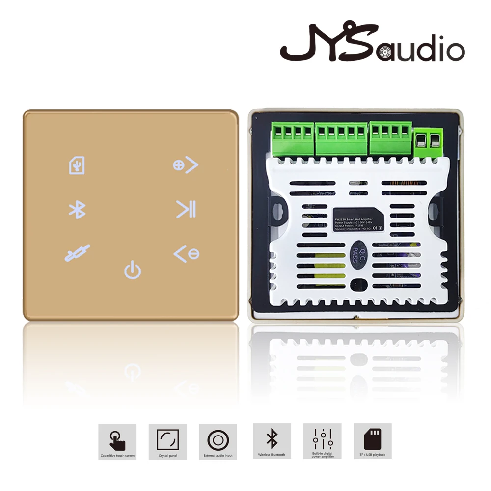 Compatível na Parede Painel de Música Sistema de Áudio Bluetooth-amplificador Cartão Casa Inteligente Fundo Estéreo Hotel Restaurante Inn Usb sd - Image 6