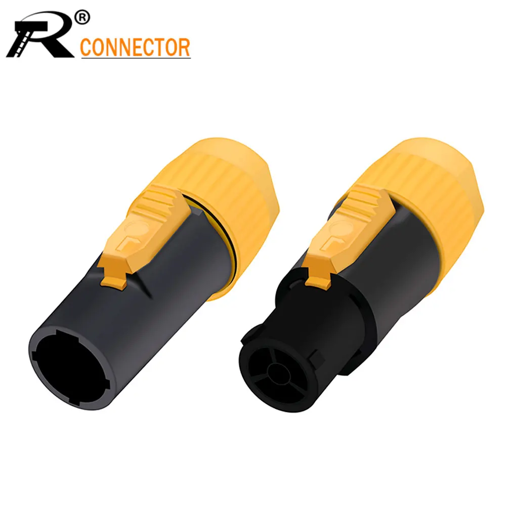 1PC OUT/IN 20A Aviation Waterproof Powercon LED Large Screen Power Plug High-power Flame-retardant Industrial Connector | Обустройство