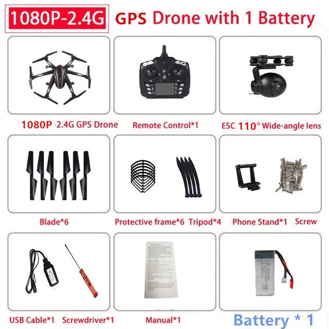 l100 6 axis dual gps drone