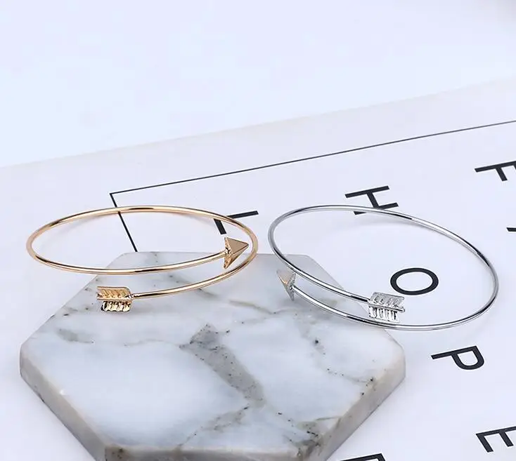 Classic Fashion Couple Arrow Double Layer Adjustable Bracelet Open Men and Women Jewelry Gift | Украшения и аксессуары
