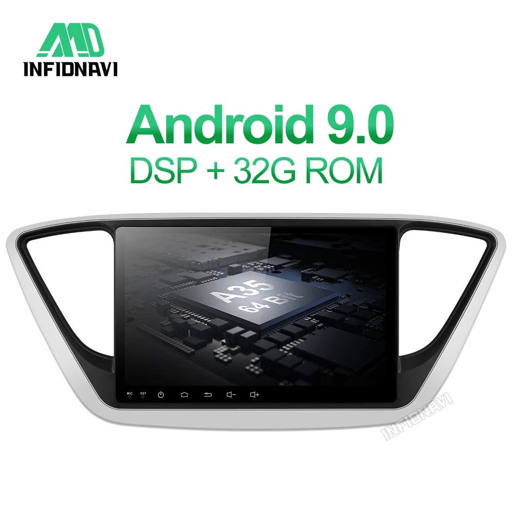 PX30 android 9,0 автомобильный dvd для hyundai Verna Solaris gps навигация автомобиля Радио Видео Стерео Мультимедиа Плеер ips экран