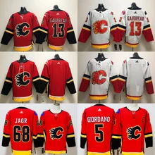 Сшитая футболка Calgary для мужчин и взрослых#13, Джони Гудро 23, Шон Монахан 5 Mark 68 JAGR