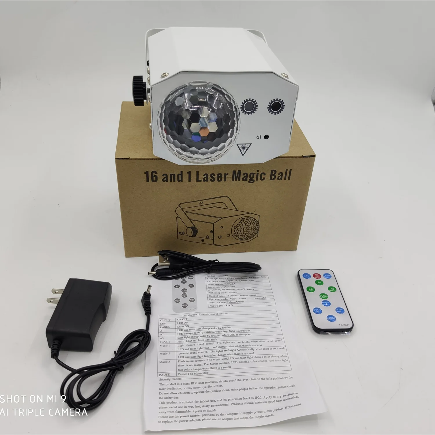 Luz de Дискотека Ла-ser проектор RGB Luz de escenario Дискотека светодиодный BOLA MÁGICA luces de fiesta sonidos activo centro de música