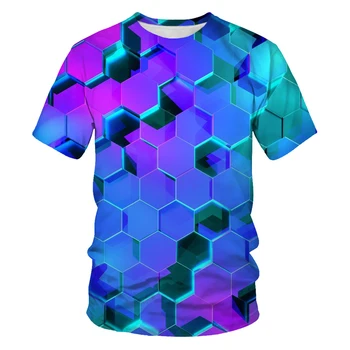 

Summer Three-dimensional 3D vortex T-shirt Men Women Fashion 3D T Shirt Short Sleeve Harajuku Hip Hop Cute Tshirt