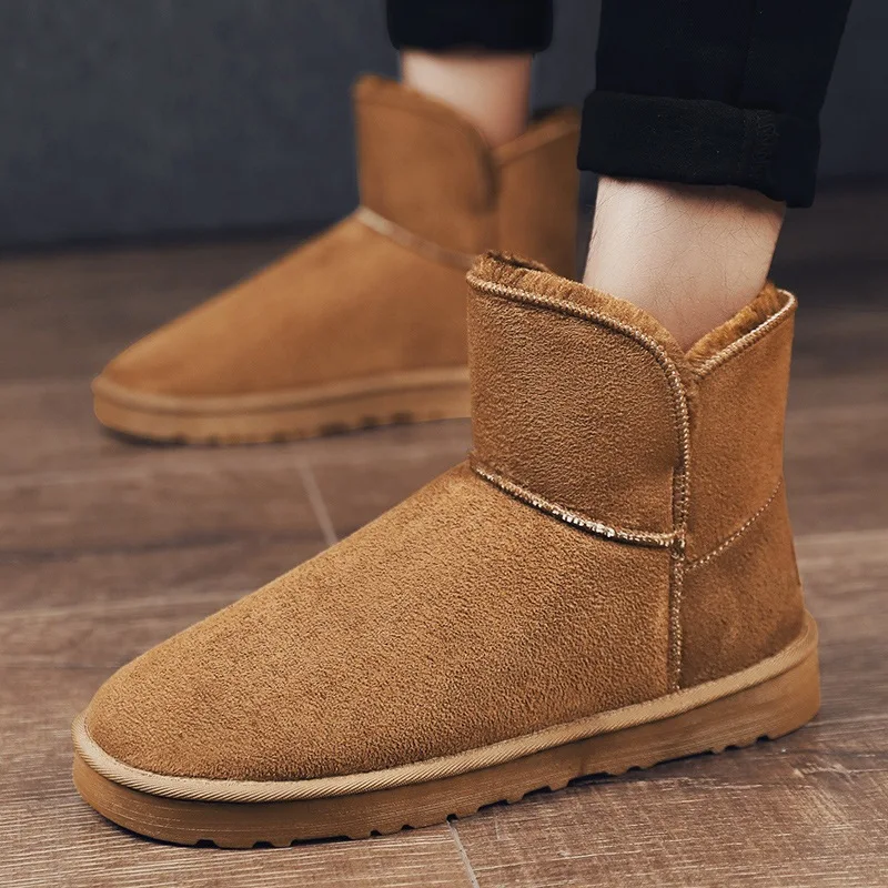 

Winter New Style Snow Boots Couples Cotton-padded Shoes Unisex Shoes Hight-top mao xie Old Man plus Velvet Warm Trendy Shoes Big
