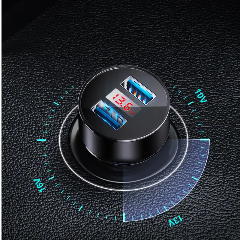 GTWIN 4.1A светодиодный дисплей двойной USB Автомобильное зарядное устройство Универсальный мобильный телефон автомобильное зарядное устройство для Xiaomi samsung S9 для iPhone11 Pro макс. для планшетов