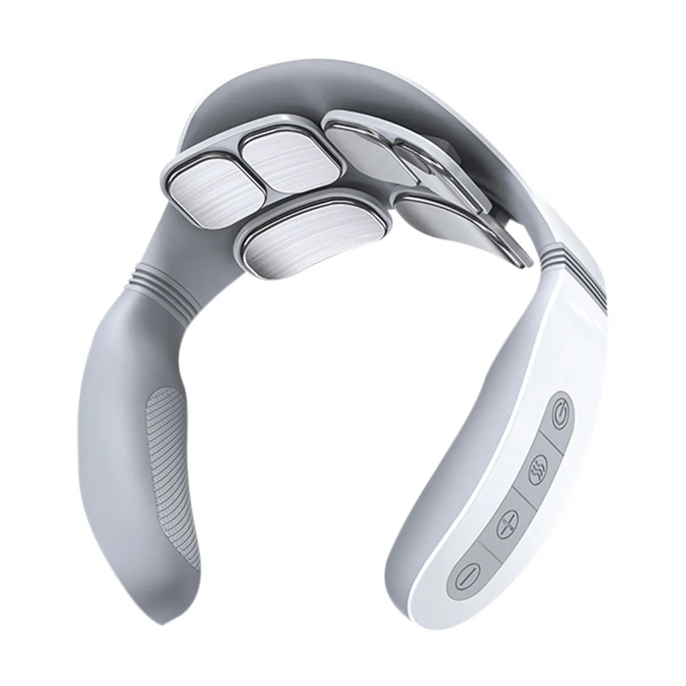 Cervical Massager Remote Control Six-Head Electric Pulse Shoulder Pain Relief Relax Cervical Massager With Remote Control