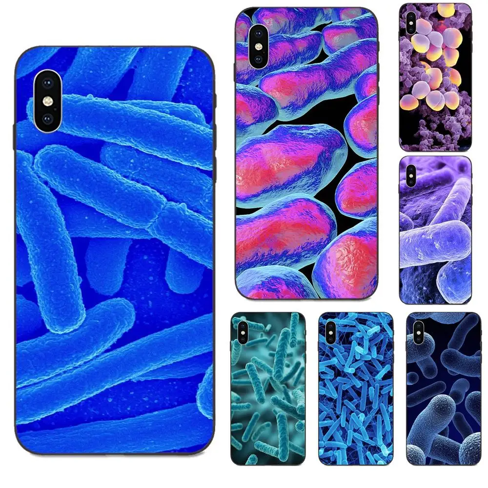 Мягкий ТПУ Live Love Phone для Apple iPhone 4 4S 5 5S SE 6 6S 7 8 11 Plus X XS Max XR Pro Microbes Red | Мобильные