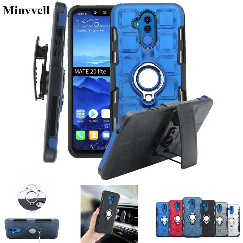 Чехол с поворотным зажимом для ремня Huawei Mate 20 Lite 10 Pro P30 P20 P Smart 2019 чехол Y5 Y6 Y7 Y9 2018