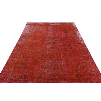 

Red Handwoven Rug, Big Size Red Area Rug, Living Room Rug, Kitchen Rug, Bedroom Carpet 1148