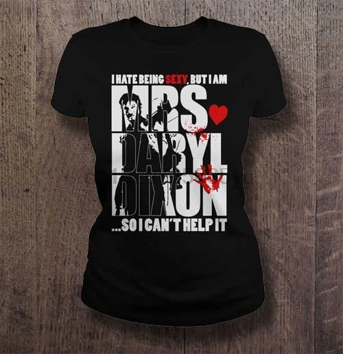 Мужская футболка I hate Be sexy but am mrs daryl dixon поэтому я не могу ей помочь женская и |