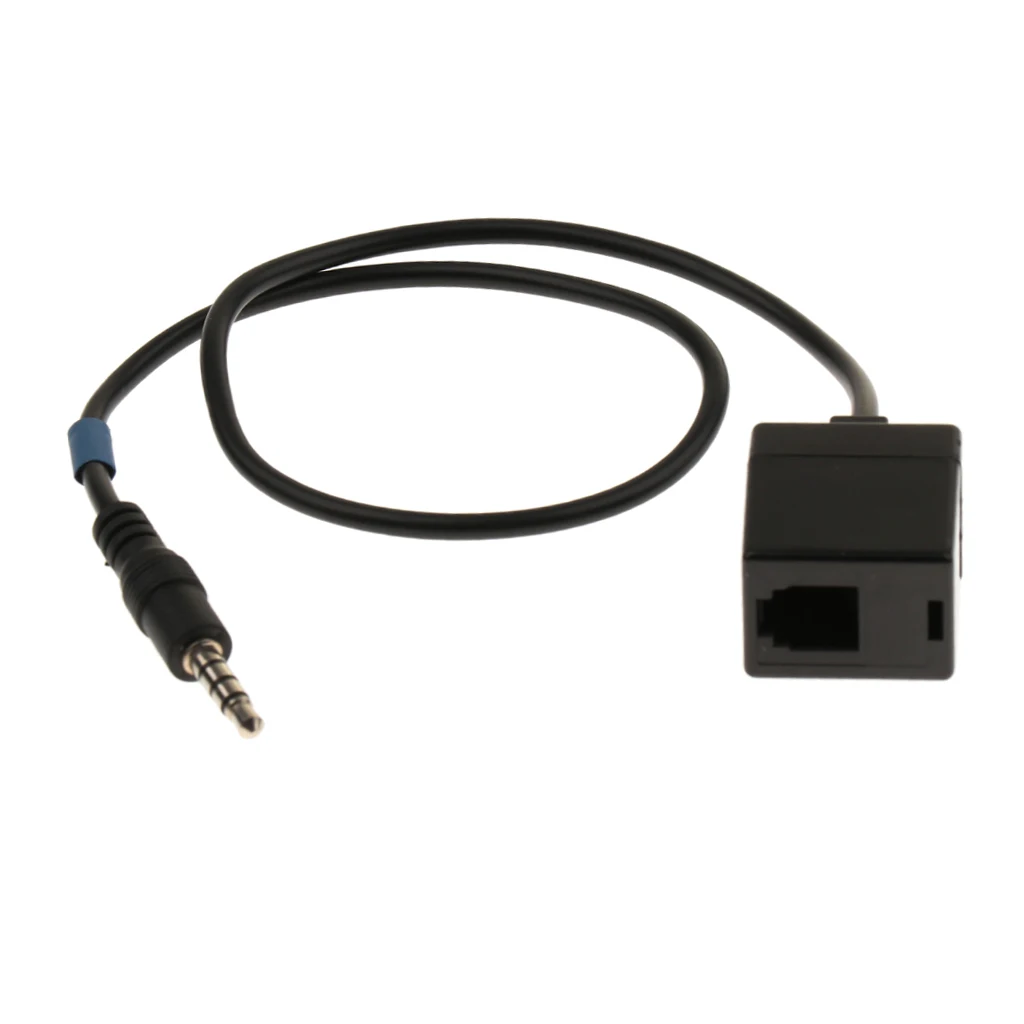 Headset Cable 3.5mm To RJ9 Plug Adapter Convertor PC Headset Telephone 40cm