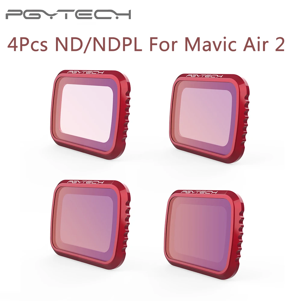 4 шт. ND фильтры для объектива DJI Mavic Air 2 8 16 32 64 PL набор фильтров Air2 ND8 ND16 ND32 ND64