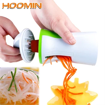 

HOOMIN Spiral Funnel Vegetable Grater Carrot Cucumber Slicer Chopper Handheld Spiralizer Vegetable Spiral Blade Cutter Gadget