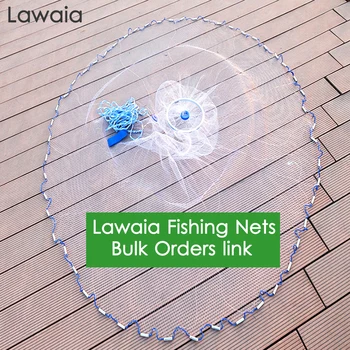 

Lawaia Monofilament Cast net 240cm-480cm with sinker Fishing Network For Wholesale Min. Order 100-500 pieces