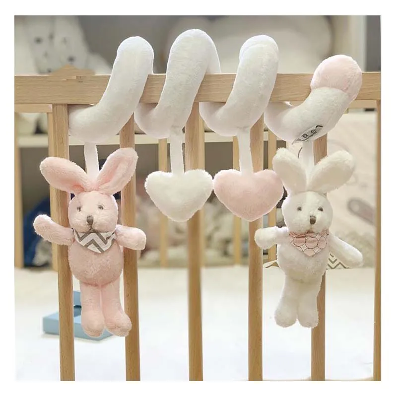 

Baby Bed Hanging Bed Bell Comfort Toy Plush Pendant Baby Cute Rabbit Animal Baby Carriage Hanging Bed Bed Bell Baby Rattle Toy