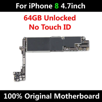 

New Arrival Original Motherboard For iPhone 8 4.7inch 64GB Factory Unlock Mainboard IOS Update Support No Touch ID Free Shipping