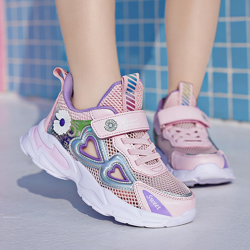 Zapatillas deportivas de malla transpirable para niños y zapatos para correr, calzado informal ligero para caminar, Tenis infantiles|Zapatillas - AliExpress