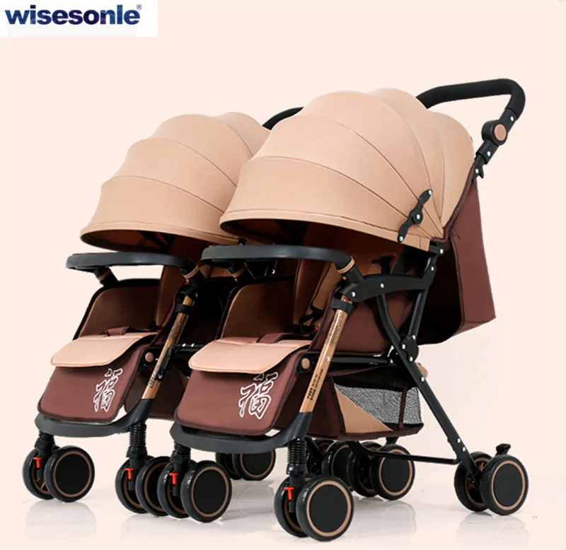 Коляска для близнецов, детская коляска, двусторонняя, детская коляска, umberlla, мини, легкая, складная, переносная, на колесиках - Цвет: ZS-03