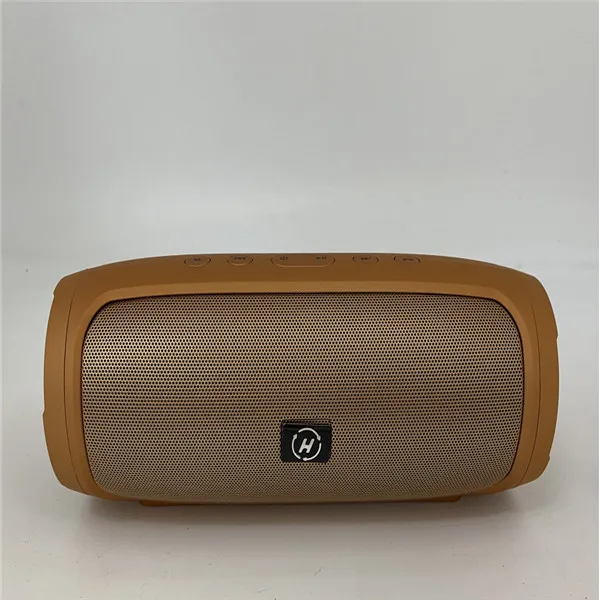 Золотой Bluetooth колонки Беспроводной Открытый USB/TF/FM радио/AUX Стерео Бас громкоговоритель - Цвет: Золотой