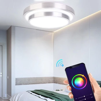 

60W Rgb Ceiling Light WiFi Smart Voice Control Living Led Ceiling Light Lamp , for Amazon Alexa for Google Home, AC85-265V