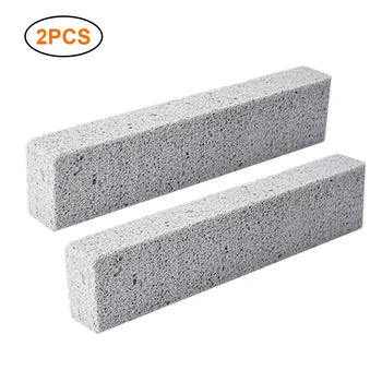 

2pcs BBQ Grill Cleaning Brick Block BBQ Racks Stains Grease Cleaner Grey Kitchen Gadgets Barbecue Cleaning Stone