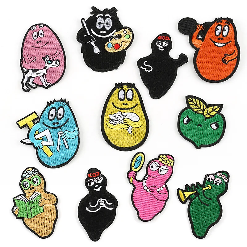 Barbapapa мультяшный значок Баба папа вышивка льготы аксессуары для одежды железные нашивки