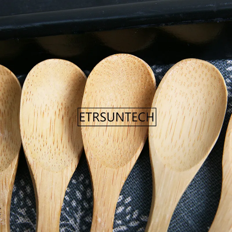 1000 Teile/los 10 cm * 2,2 cm Löffel Küche Kochen Utensil Werkzeug Suppe Tee löffel Besteck DIY Kleine Bambus Löffel fabrik großhandel LX2487 – Detail 7