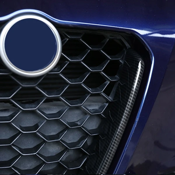 Углеродное волокно стиль для Alfa Romeo Giulia Abs пластик передняя решетка украшения рамы автомобильные аксессуары 1 шт