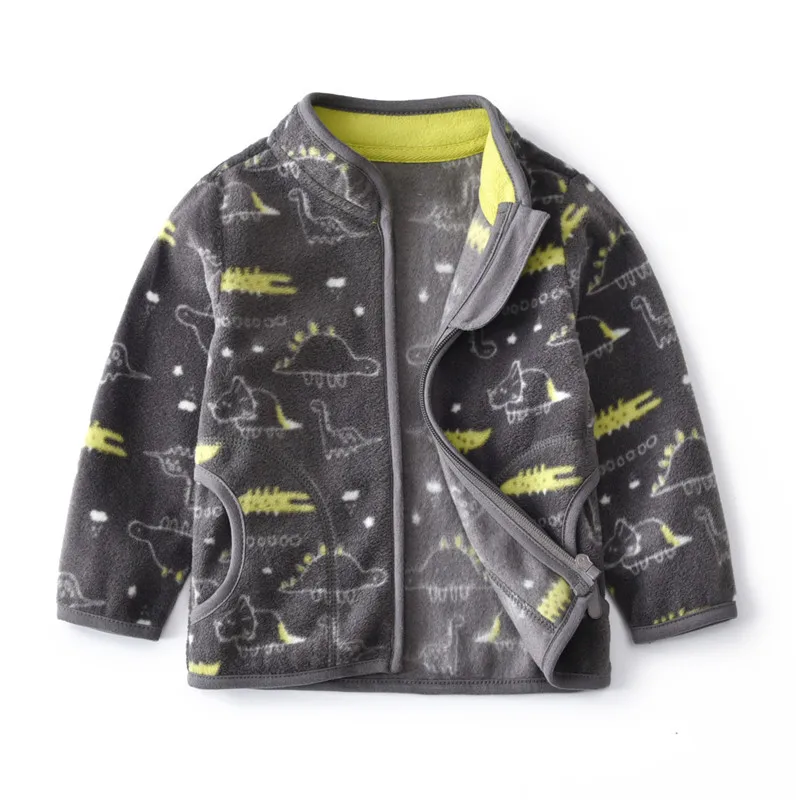 

SMDPPWDBB Spring Fall Winter for Children Kids Boy Cute Soft Polar Fleece Jacket Coat Outerwear Cardigan Clothes Sweatshirt