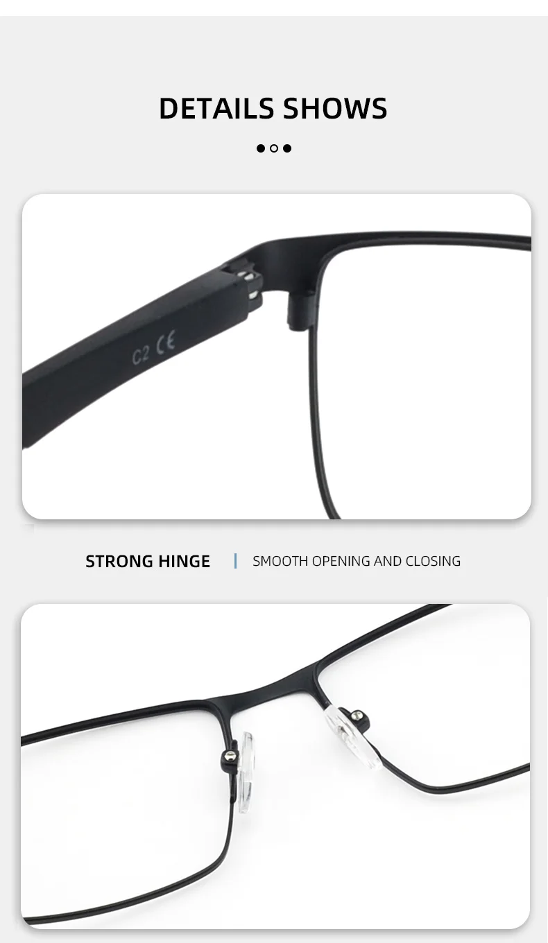 Blue Light Glasses Frame Men Square Eyewear Fashion Metal Eye Myopia Prescription Eyeglasses Acetate Legs Male Optical Frame