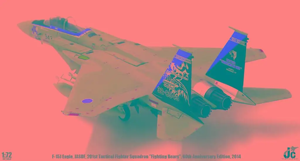 JC Крылья Япония силы самообороны F-15J истребитель 1/72 литой под давлением модель самолета