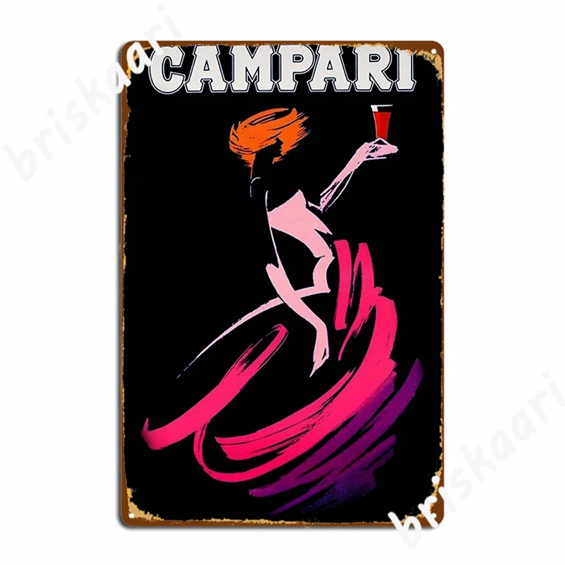 Sai Campari Let S Acquista Metal Sign Wall Decor Wall Pub Kitchen Vintage Tin Sign Poster