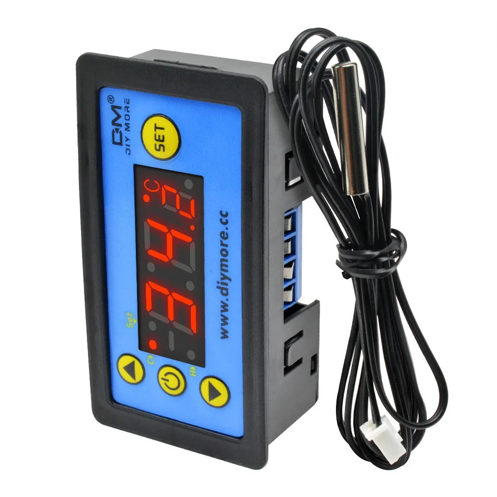 AC 110 V-220 V DC12V 24V Цифровой термостат Температура Управление; регулятор нагрева охлаждения Управление инструменты светодиодный Дисплей - Цвет: W3231
