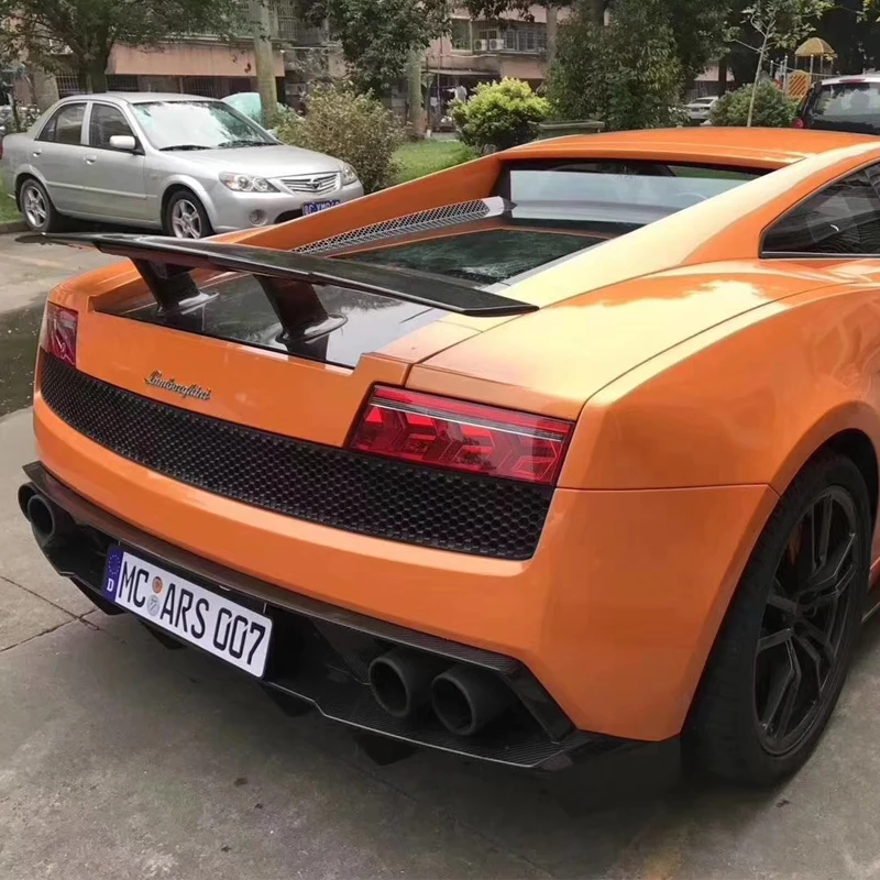 Карбоновый задний спойлер из углеродного волокна GT Спойлеры крыло для Lamborghini Gallardo задний спойлер Крылья LP550 LP550 LP560 2004-2012