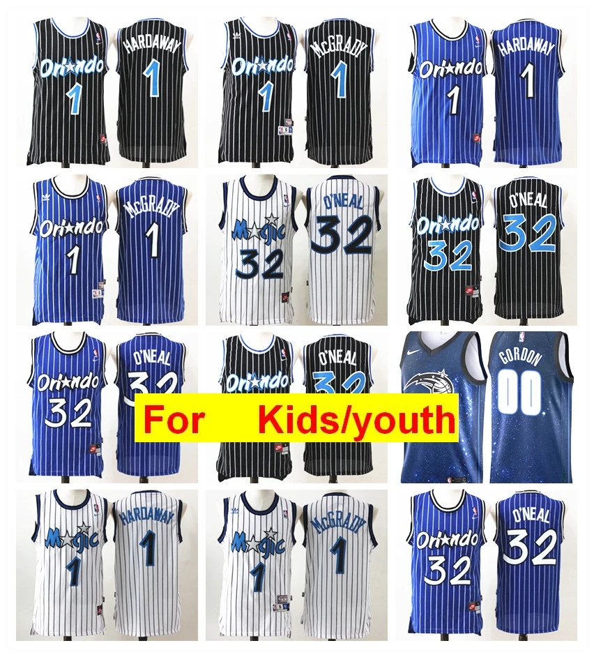Orlando Tracy McGrady Anfernee Peny Hardaway шакиль О 'Нил Аарон Гордон Молодежные баскетбольные майки для детей