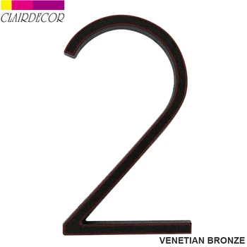 

5 in Modern House Number Hotel Home Door Number Outdoor Address Plaque Zinc Alloy Number for House Address Sign #0-9