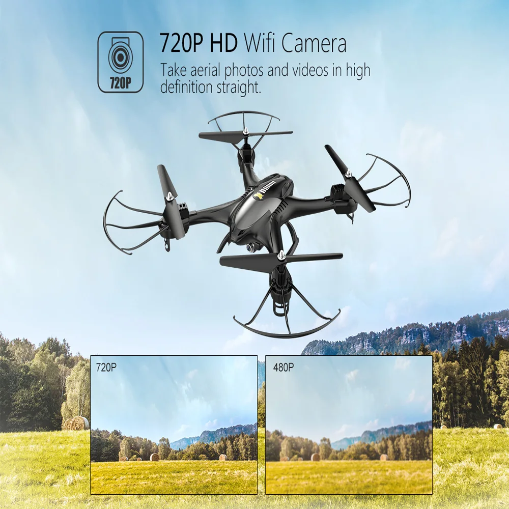 Holy Stone HS200 RC Drone With 720P HD Camera FPV Wifi RC Helicopter Profissional Altitude Hold Drone RC Quadrocopter Quadcopter