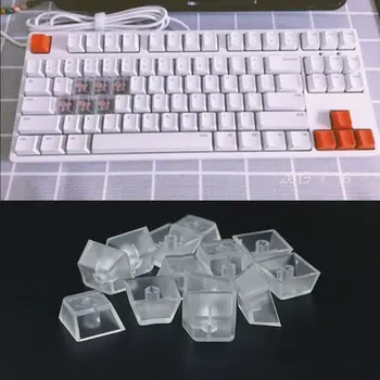 

10Pcs Transparent ABS Keycaps Mechanical keyboard Keycaps Matte Backlit Keycaps