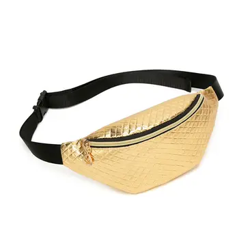

2019 Brand New Women Hot Laser Pack Shiny Leather Pouch Belt Waist Bum Bag Lady Fashion Waist Phone Pocket Bolsa Feminina