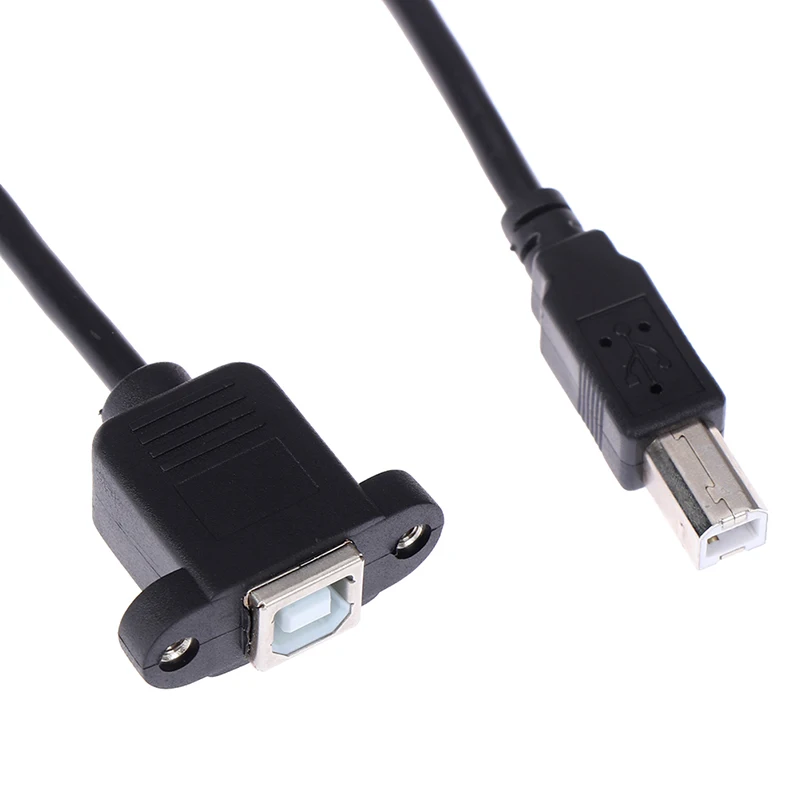 0,3 м/0,5 м/1 м/1,5 м USB 2,0 Тип B штекер типа B Женский принтер удлинитель с панельным креплением