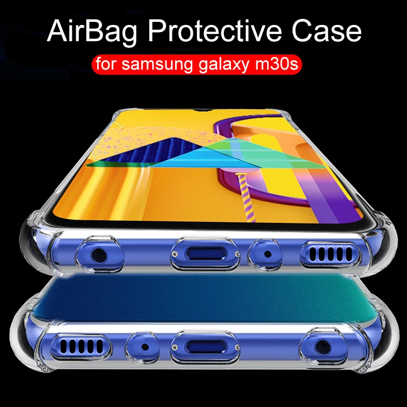 Мягкий силиконовый чехол для Samsung Galaxy m30s m 30 s 2019 задняя крышка из ТПУ защитный с