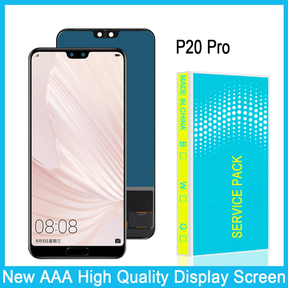 

6.1" inch For Huawei P20 Pro LCD Touch Screen With Fingerprint Digitizer Assembly Replacement Displsy CLT-L04 CLT-L09 CLT-L29