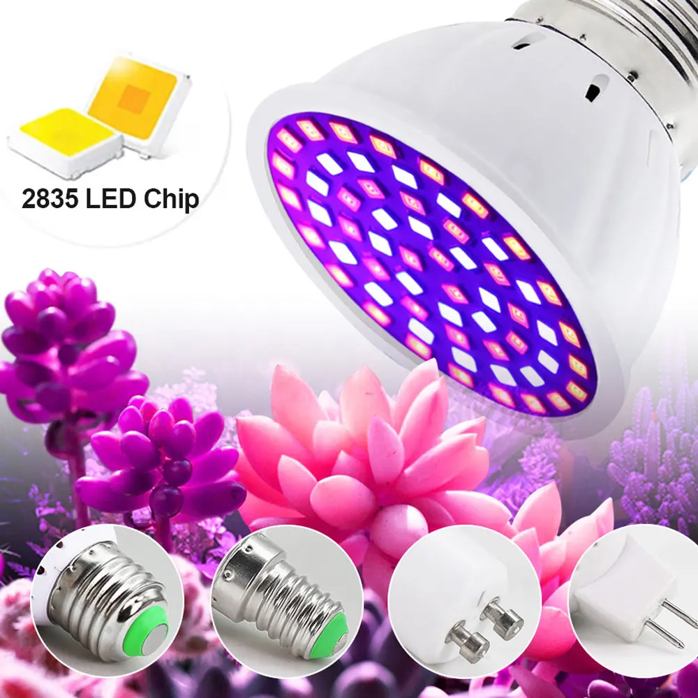 LED Grow Light Bulbs - Full Spectrum Indoor Plant Lighting for Greenhouse & Hydroponic Seeding (3 Pack)